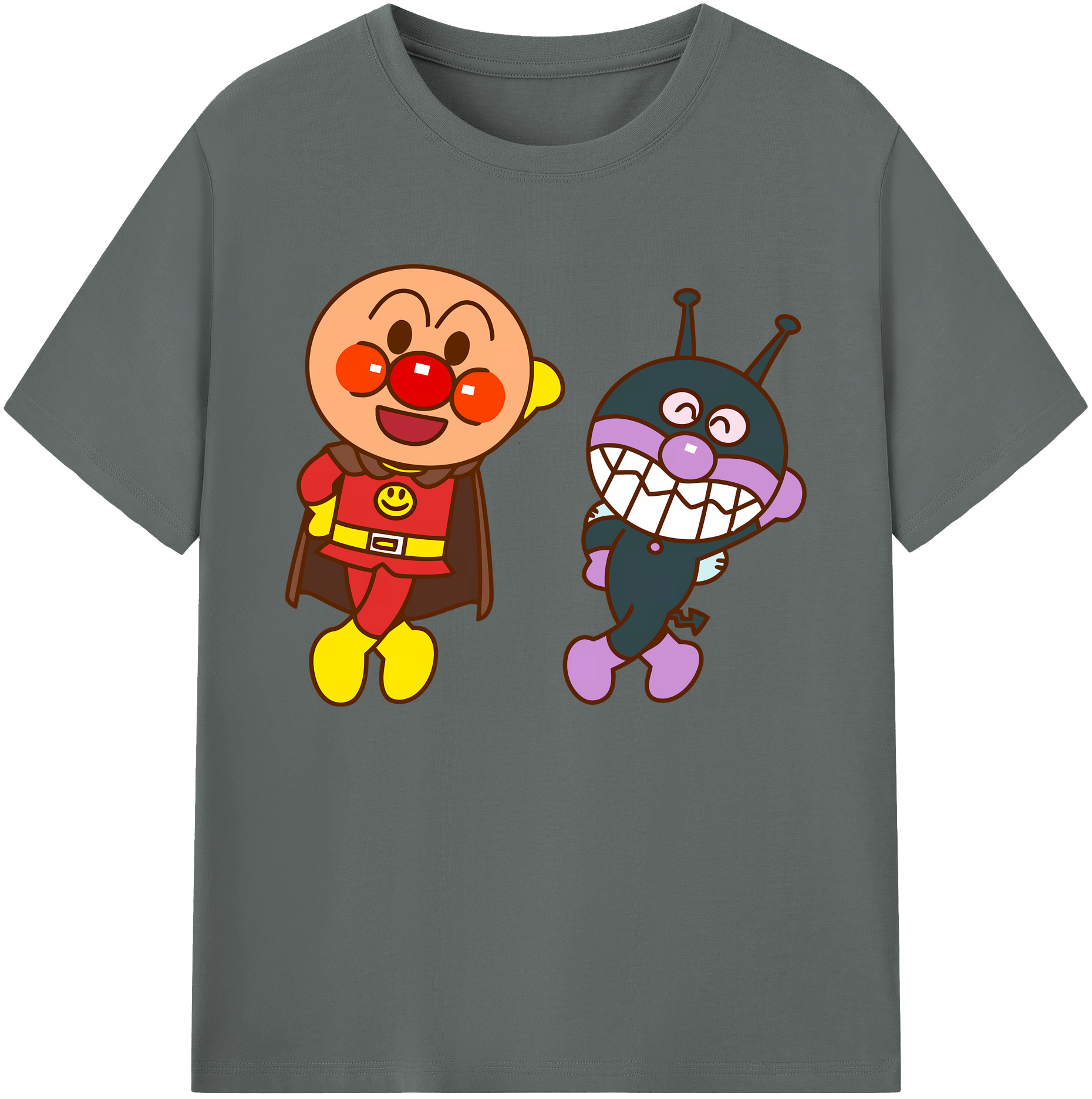 （画像用） アンパンマン Anpanman 綿100％ メンズ半袖Tシャツ｜肌触りやわらか＆通気性